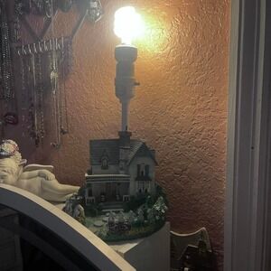 Cottagecore whimsical fairy house lamp with no shade lamp only